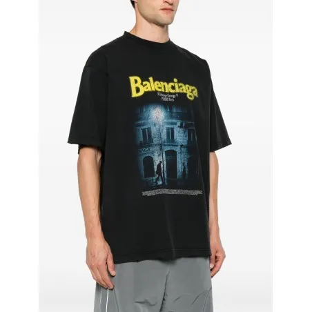Balenciaga T-shirts and Polos BLACK - BALENCIAGA
