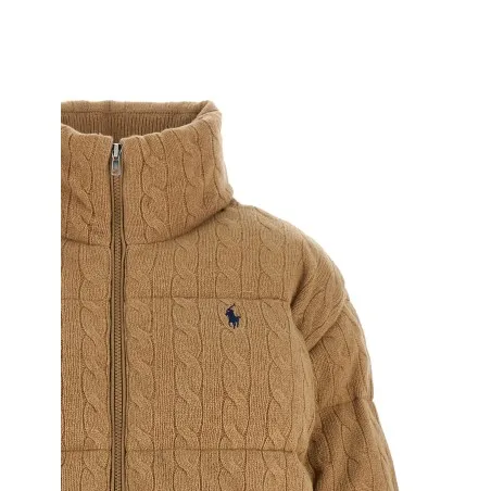 Polo Ralph Lauren Knitted Braided Down Jacket - RALPH LAUREN