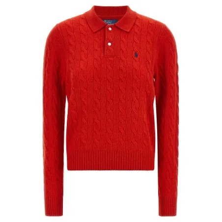Polo Ralph Lauren Braided Knit Polo Shirt - RALPH LAUREN