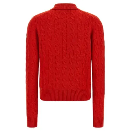 Polo Ralph Lauren Braided Knit Polo Shirt - RALPH LAUREN
