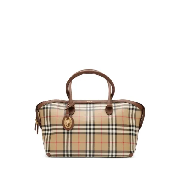Burberry Check Canvas Travel Pouch - BURBERRY