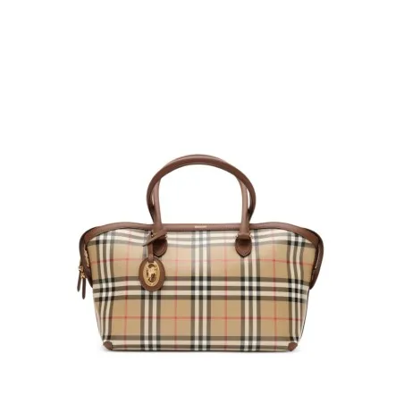 Burberry Check Canvas Travel Pouch - BURBERRY