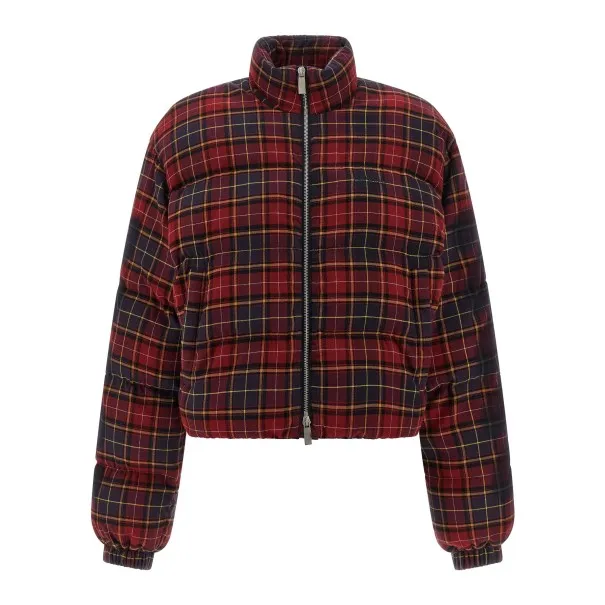 Off White Check Flan Arrow Spray Down Jacket - OFF WHITE
