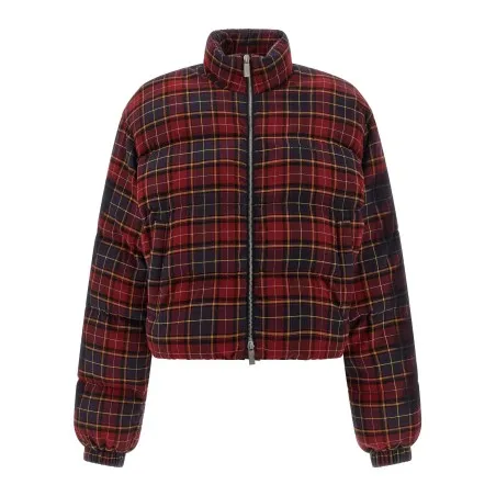 Off White Check Flan Arrow Spray Down Jacket - OFF WHITE