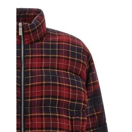 Off White Check Flan Arrow Spray Down Jacket - OFF WHITE