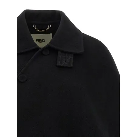 Fendi Double Wool Cape - FENDI