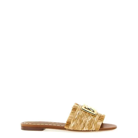 Dolce & Gabbana Raffia Braid Slides - Dolce&Gabbana
