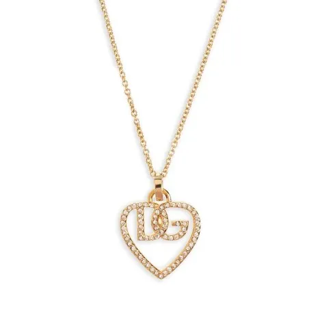 Dolce & Gabbana Strass Logo Necklace - Dolce&Gabbana