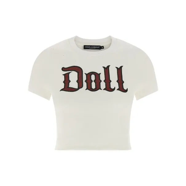 Dolce & Gabbana Used Effect Cotton T-shirt - Dolce&Gabbana
