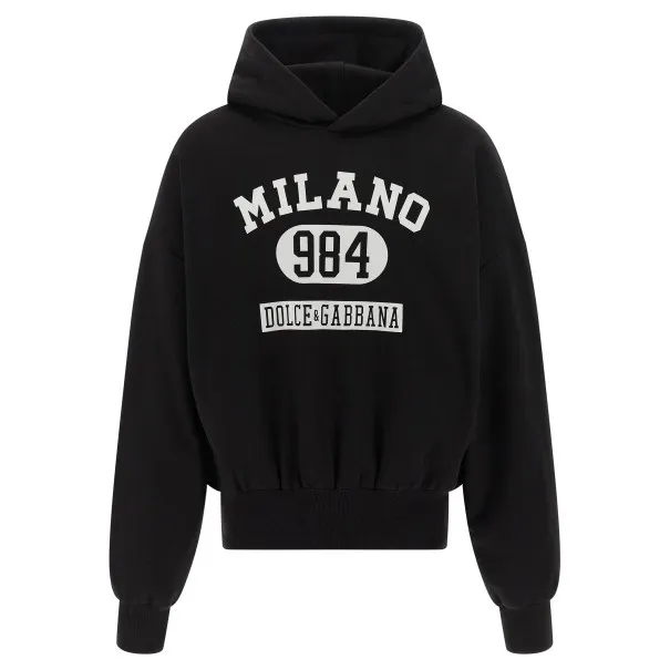 Dolce & Gabbana Flocked Print Hoodie - Dolce&Gabbana