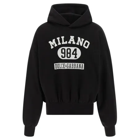 Dolce & Gabbana Flocked Print Hoodie - Dolce&Gabbana