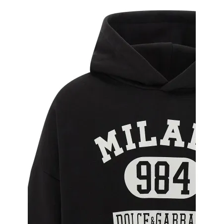 Dolce & Gabbana Flocked Print Hoodie - Dolce&Gabbana
