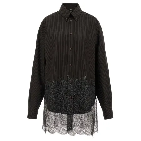 Fendi Wool And Lace Shirt - FENDI