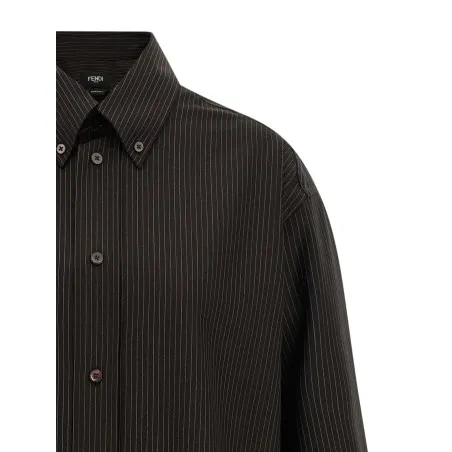 Fendi Wool And Lace Shirt - FENDI