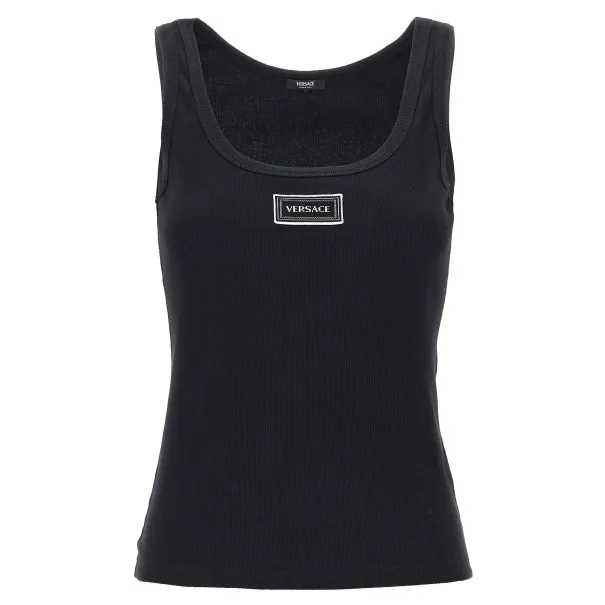 Versace 90s Vintage Logo Tank Top - VERSACE