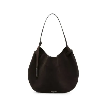 Emporio Armani Suede Leather Shoulder Bag - Emporio Armani