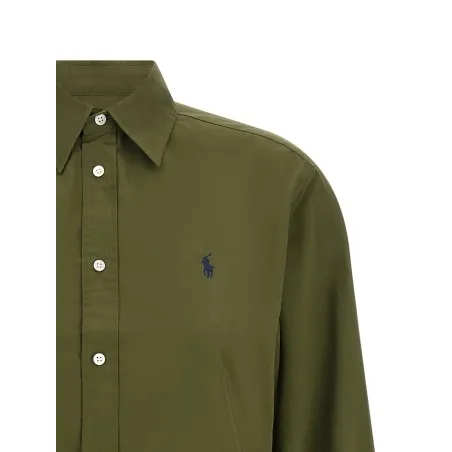 Polo Ralph Lauren Logo Embroidery Cotton Shirt - RALPH LAUREN