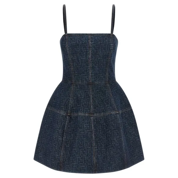 Fendi Ff Denim Dress - FENDI