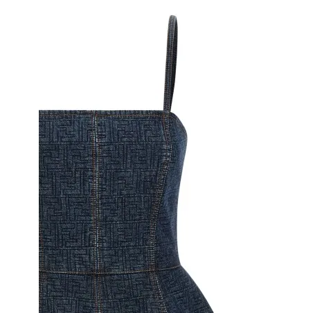 Fendi Ff Denim Dress - FENDI