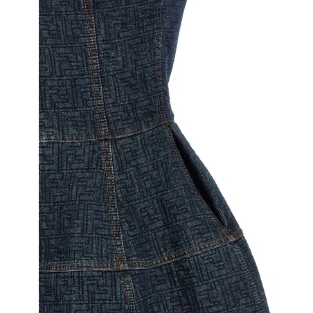 Fendi Ff Denim Dress - FENDI