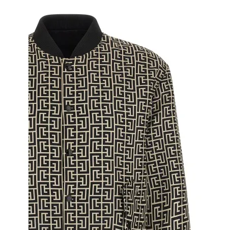 Balmain Monogram Reversible Bomber Jacket - BALMAIN