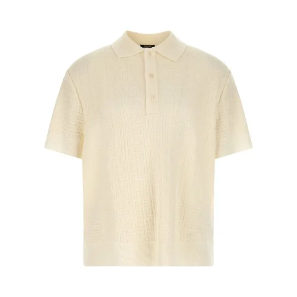 Balmain Monogram Jacquard Polo Shirt - BALMAIN
