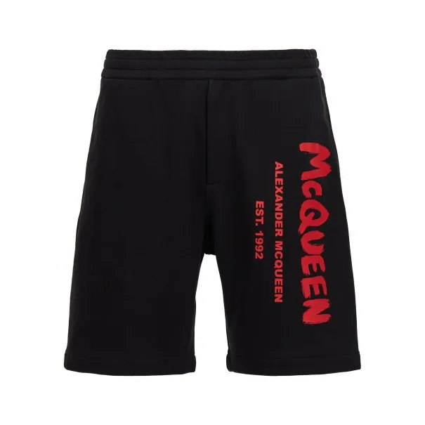 Alexander McQueen Graffiti Bermuda Shorts - 