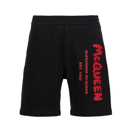 Alexander McQueen Graffiti Bermuda Shorts - 