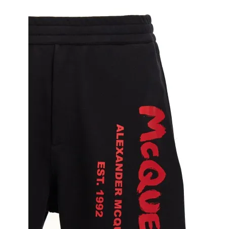 Alexander McQueen Graffiti Bermuda Shorts - 