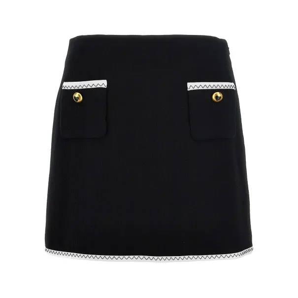 Moschino Heart Button Skirt - MOSCHINO