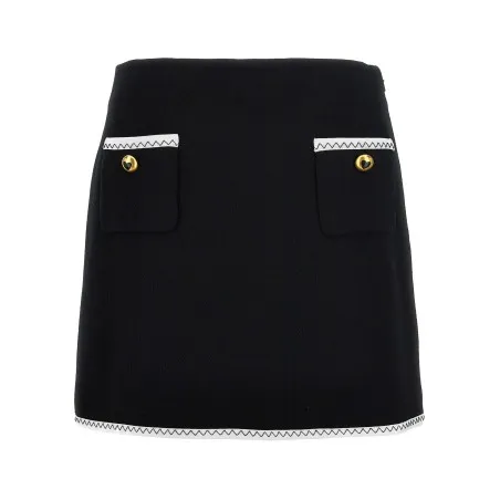Moschino Heart Button Skirt - MOSCHINO