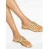 Tory Burch Studded Miller Patent flat sandals - TORY BURCH