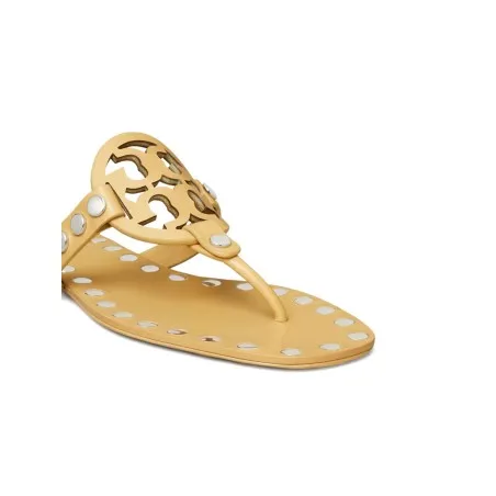 Tory Burch Studded Miller Patent flat sandals - TORY BURCH
