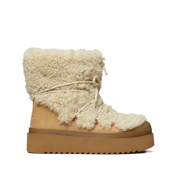 Tory Burch Mellow Shearling Platform Boots. - TORY BURCH