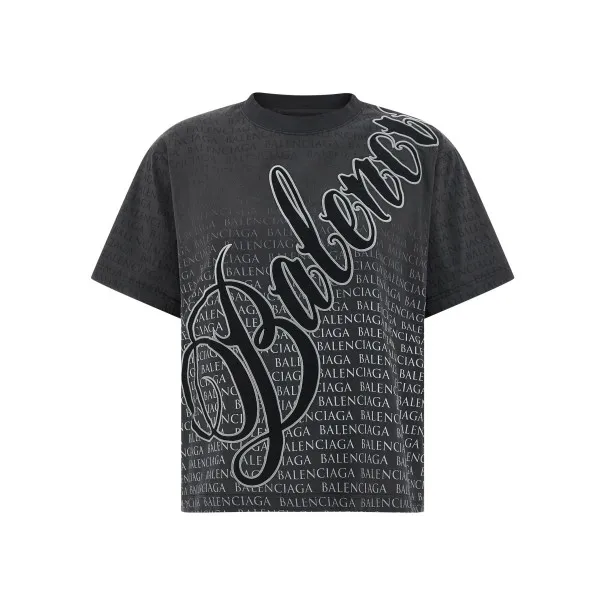 Balenciaga Cursive T-shirt - BALENCIAGA