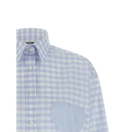Moschino Heart Vichy Shirt - MOSCHINO