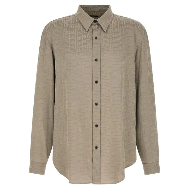 Balmain Jacquard Monogram Shirt - BALMAIN