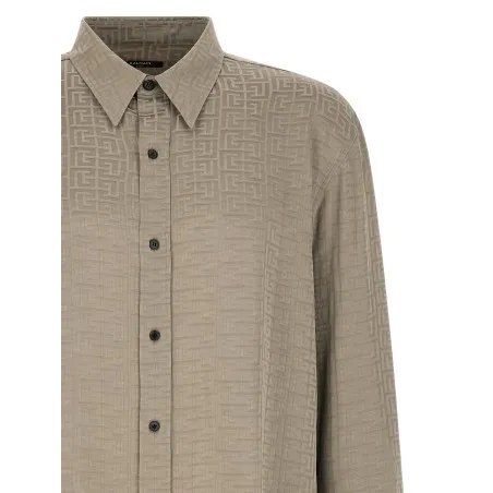 Balmain Jacquard Monogram Shirt - BALMAIN