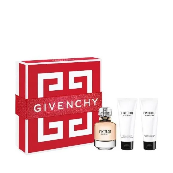 Coffret Parfum Femme GIVENCHY L'INTERDIT 50ML+LAIT + GEL DOUCHE