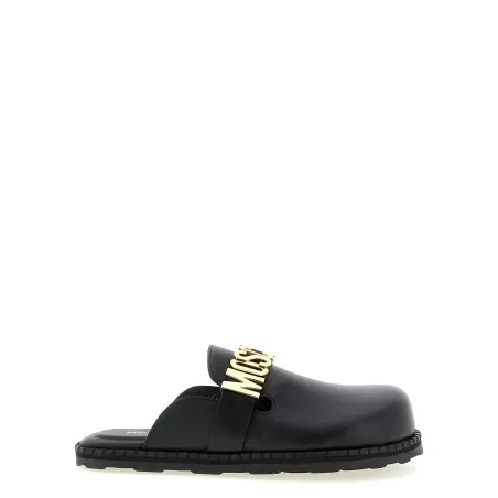 Moschino Leather Sabots - MOSCHINO