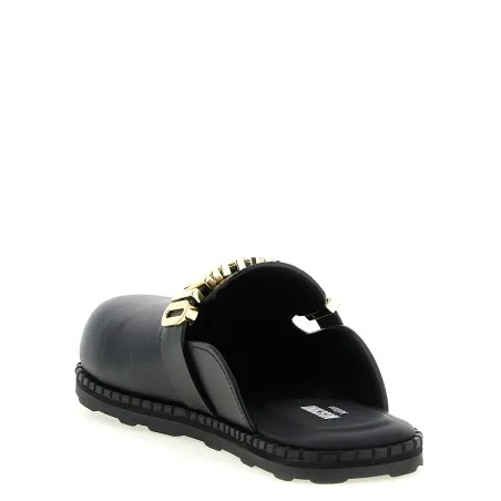 Moschino Leather Sabots - MOSCHINO