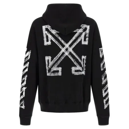 Off White Motion Arrow Skate Hoodie - OFF WHITE
