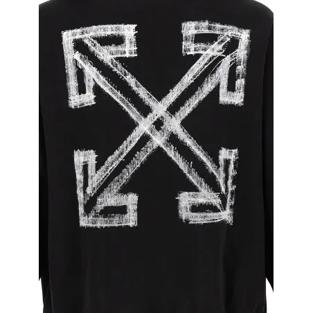 Off White Motion Arrow Skate Hoodie - OFF WHITE