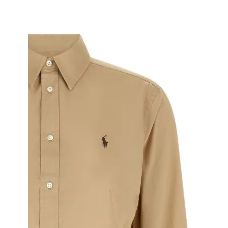 Polo Ralph Lauren Logo Embroidery Cotton Shirt - RALPH LAUREN
