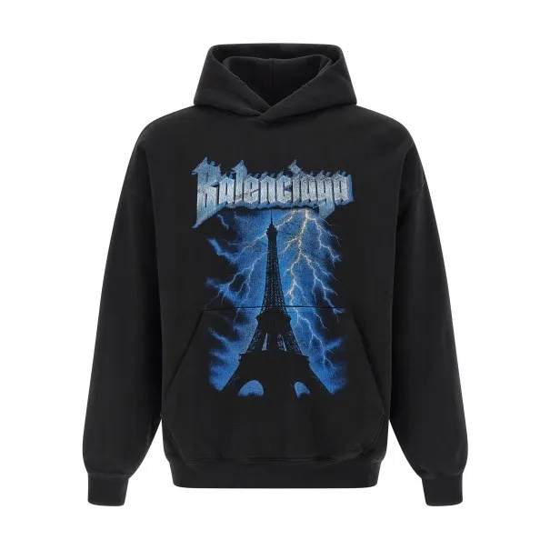 Balenciaga Paris Thunderstorm Hoodie - BALENCIAGA