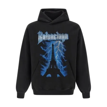 Balenciaga Paris Thunderstorm Hoodie - BALENCIAGA