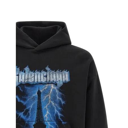 Balenciaga Paris Thunderstorm Hoodie - BALENCIAGA