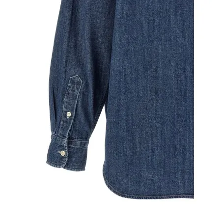 Polo Ralph Lauren Denim Shirt With Logo Embroidery - RALPH LAUREN