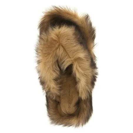 Dolce & Gabbana Sheepskin Sandals - Dolce&Gabbana