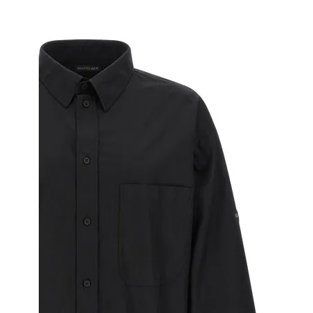 Balenciaga Logo Patch Shirt - BALENCIAGA
